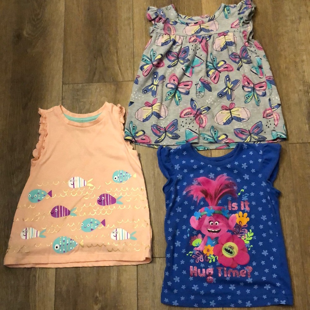 Flutter sleeve shirt bundle (3T)